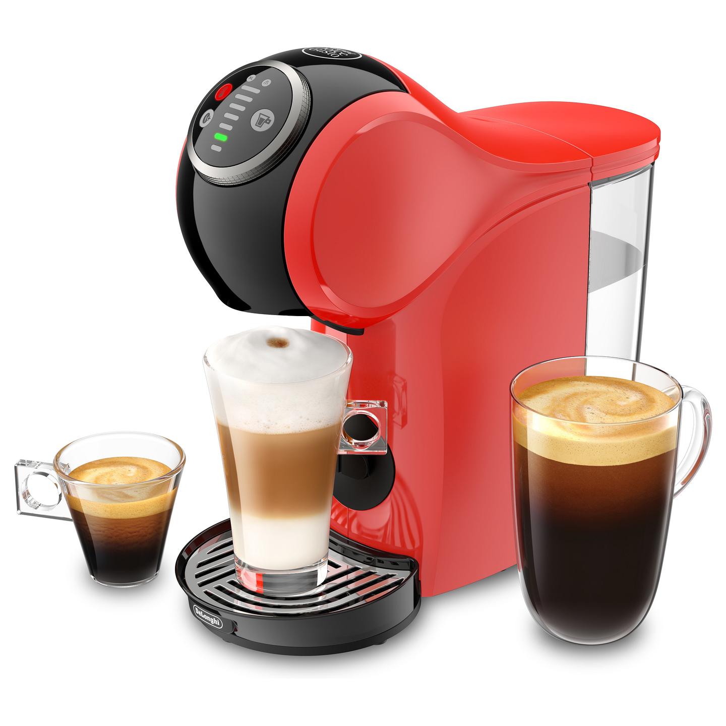 Aparat për Kafe me Kapsula De’Longhi Genio Plus EDG315.R, 1400 W, 15 bar, Rezervuar 0.8 L – Kuqe/Zezë - 6