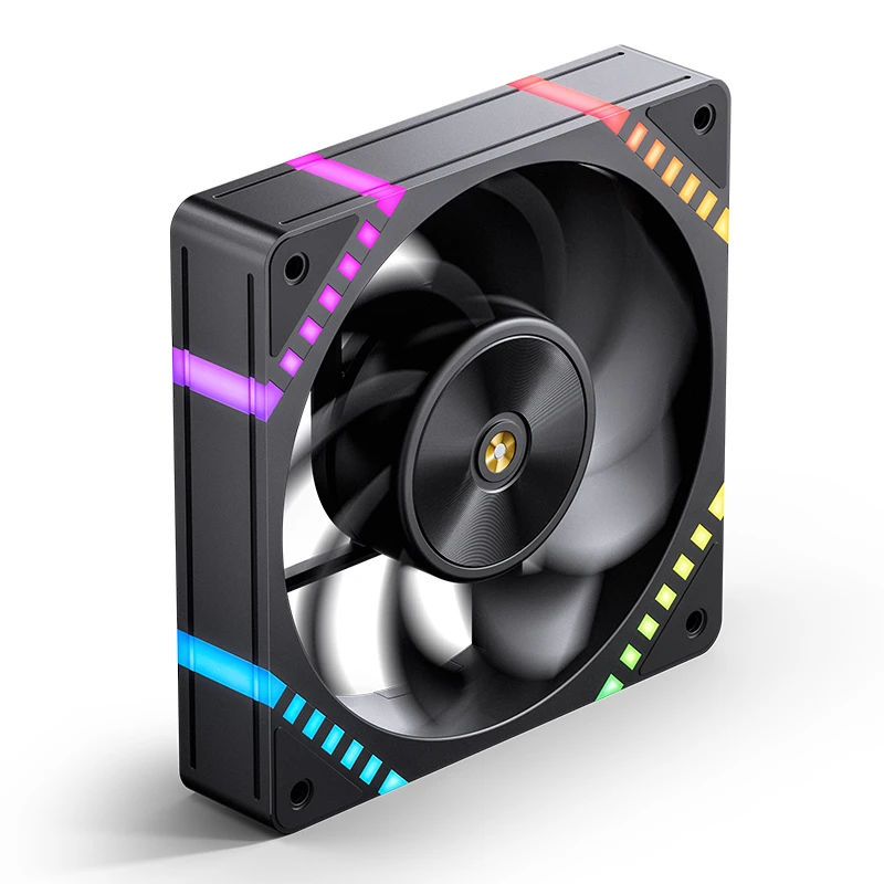 Ftohës për Kasë Jonsbo HF2-120BR / 120mm / 800-2200 RPM / ARGB / PWM / Reverse – Zezë - 3