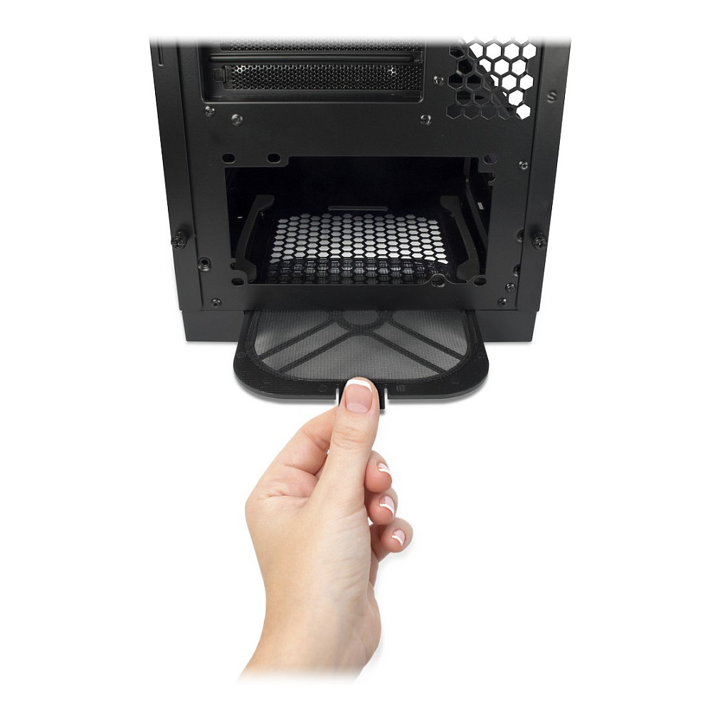 Kasë PC Inter-Tech X-908 Infini2 / Tower / ATX / 120mm Fan Support / 1x 120mm Rear Fan / 2.5" + 3.5" Bay - Zezë - 11