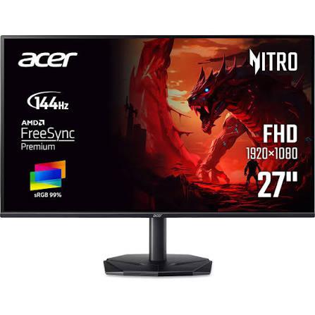 Monitor Gaming Acer MN Nitro KG270P0bi, 27", Full HD AG VA, 144Hz, 1ms, HDMI+VGA - Zezë