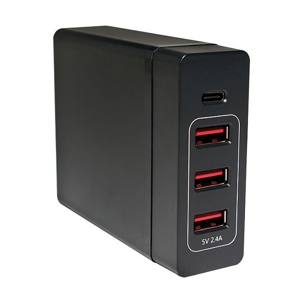 Karikues LogiLink PA0122, 3x USB-A, 1x USB-C, Power Delivery, 72 W - Zezë - 3