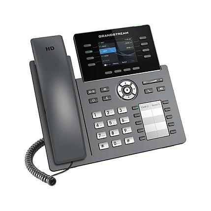 Telefon VoIP Grandstream GRP2634, 8 Linja, 12 Llogari SIP, Ekran 2.8", Wi-Fi 6, Bluetooth, Gigabit Ethernet, PoE - Hiri - 4
