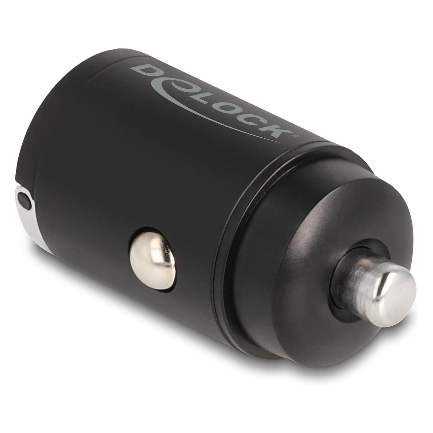 Adapter telefoni për veturë DeLOCK 64278 , USB-C Femër , Power Delivery 3.0 , 30W , 12–24V - Zezë - 2