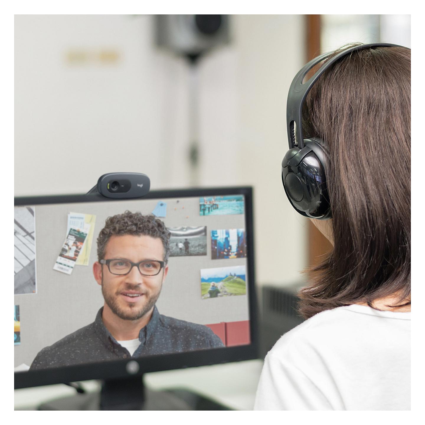 Webcam Logitech C505 / 960-001364 / HD 720p / USB-A / 1.2MP / 60° – Grafit - 6