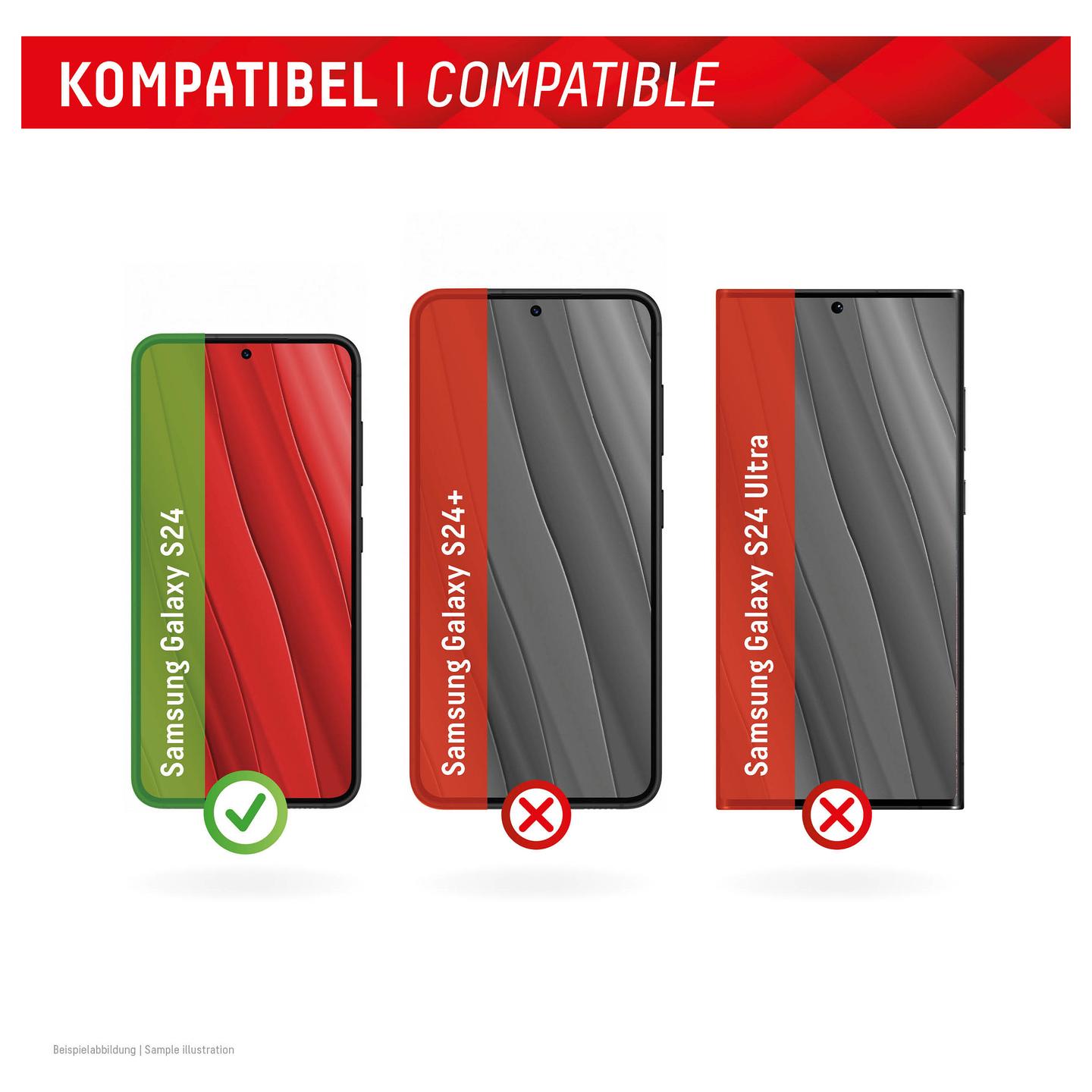 Mbrojtëse Ekrani DISPLEX Premium Glass / Full Cover / 10H / EASY-ON Eco / Samsung Galaxy S24 / S25 - 2