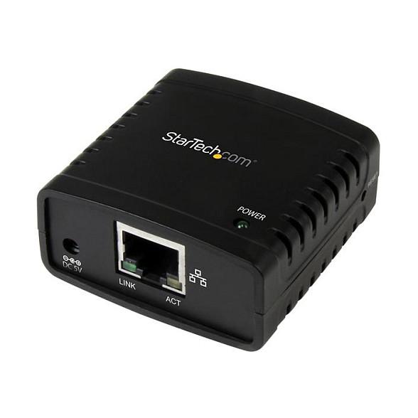 Print Server StarTech.com PM1115U2, Adapter për Lidhjen e Printerit USB në Rrjet, USB 2.0, Fast Ethernet 10/100Mbps, 1x RJ45 - Zezë