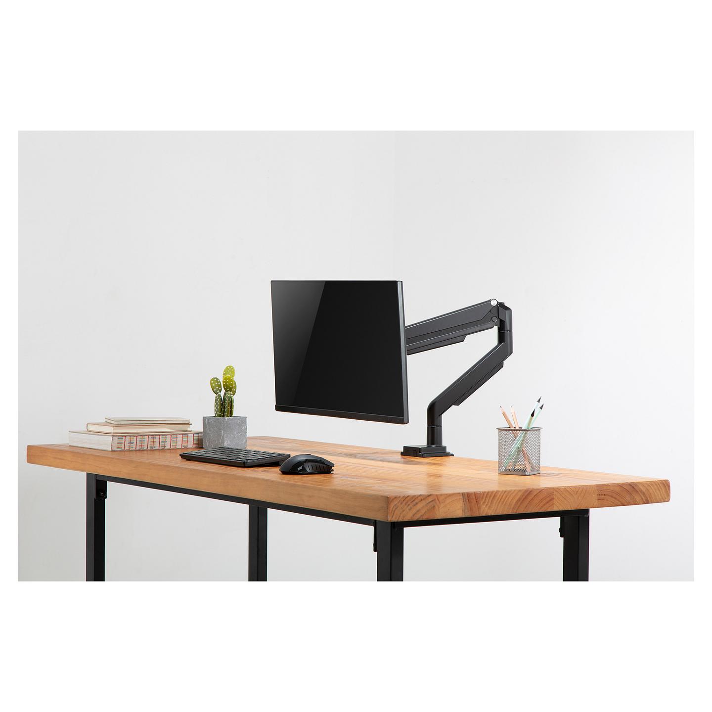 Mbajtëse për Monitor DIGITUS DA-90394 / 1 Monitor / 15"-32" / 9kg / VESA 75x75-100x100 / Gas Spring / Tavolinë - Zezë - 9