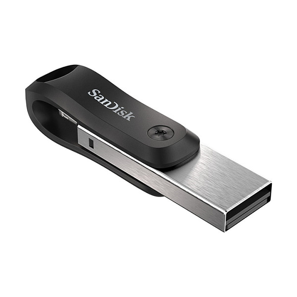 USB Flash Drive SanDisk iXpand Go / 128GB / USB-A + Lightning / USB 3.2 Gen 1 / Password Protection – Zezë/Argjend - 5