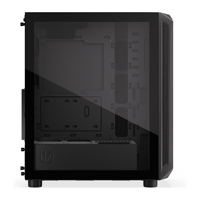 Kasë PC ENDORFY EY2A010 / Midi Tower / 3x 140mm Fan Para / 1x 140mm Fan Mbrapa / SSD 2.5" / HDD 2.5"/3.5" - Zezë - 12