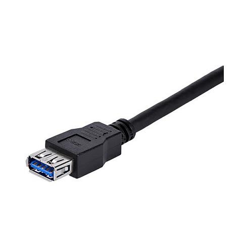Kabllo USB StarTech.com USB3SEXT1MBK, USB 3.0, USB-A Mashkull në USB-A Femër, 5Gbps, 1m - Zezë - 3
