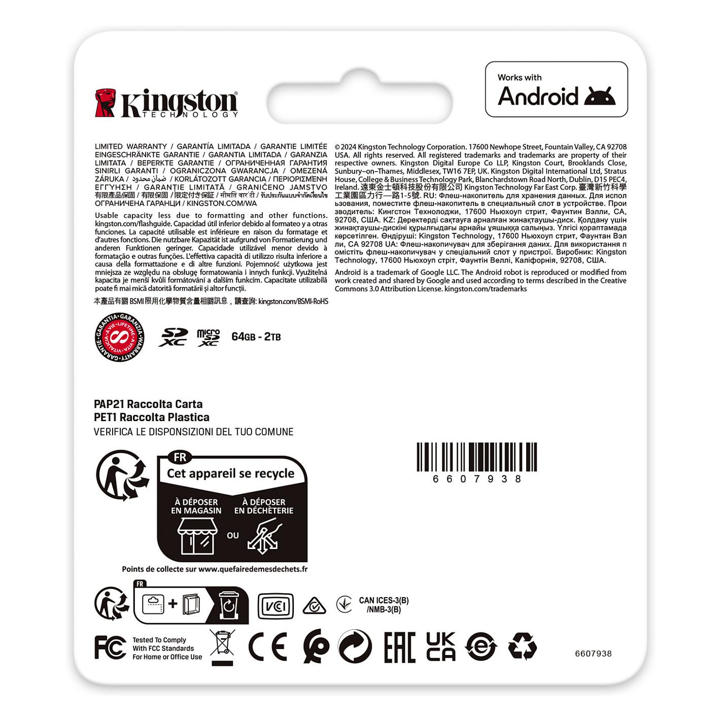 Kartë Memorie Kingston Canvas Go! Plus / 512GB / SDXC / UHS-I / U3 / V30 / Class 10 / 200MB/s Lexim / 160MB/s Shkrim - E zezë - 4