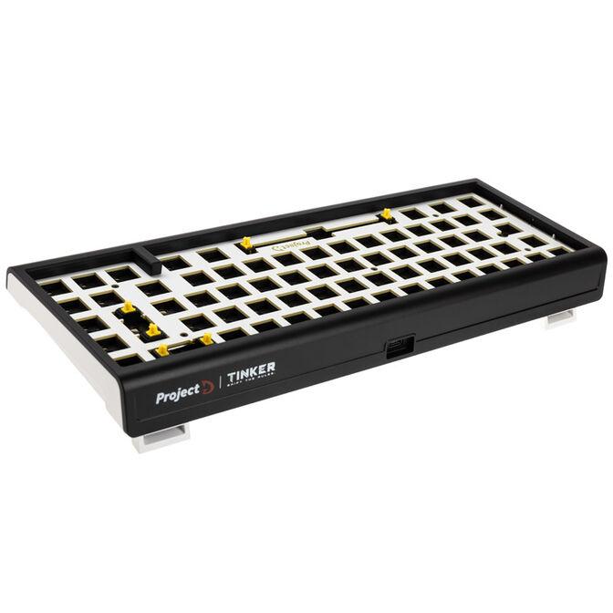 Tastierë Gaming Ducky Tinker65 Barebone 65% / Mekanike / Hot-Swap / Gasket Mount / RGB / USB-C / 1000Hz - Zezë - 3