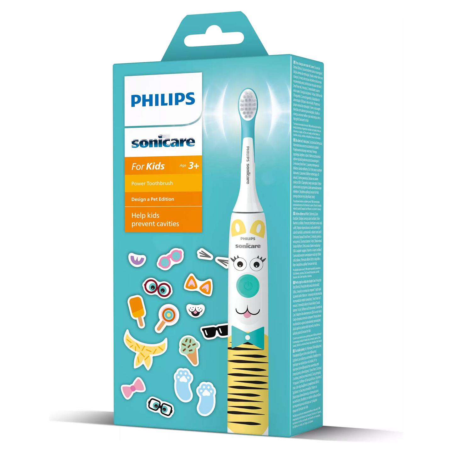 Furçë dhëmbësh elektrike për fëmijë Philips Sonicare For Kids HX3601/01 / Sonic / 2 Nivele / SmarTimer / KidPacer – Blu/Bardhë - 2