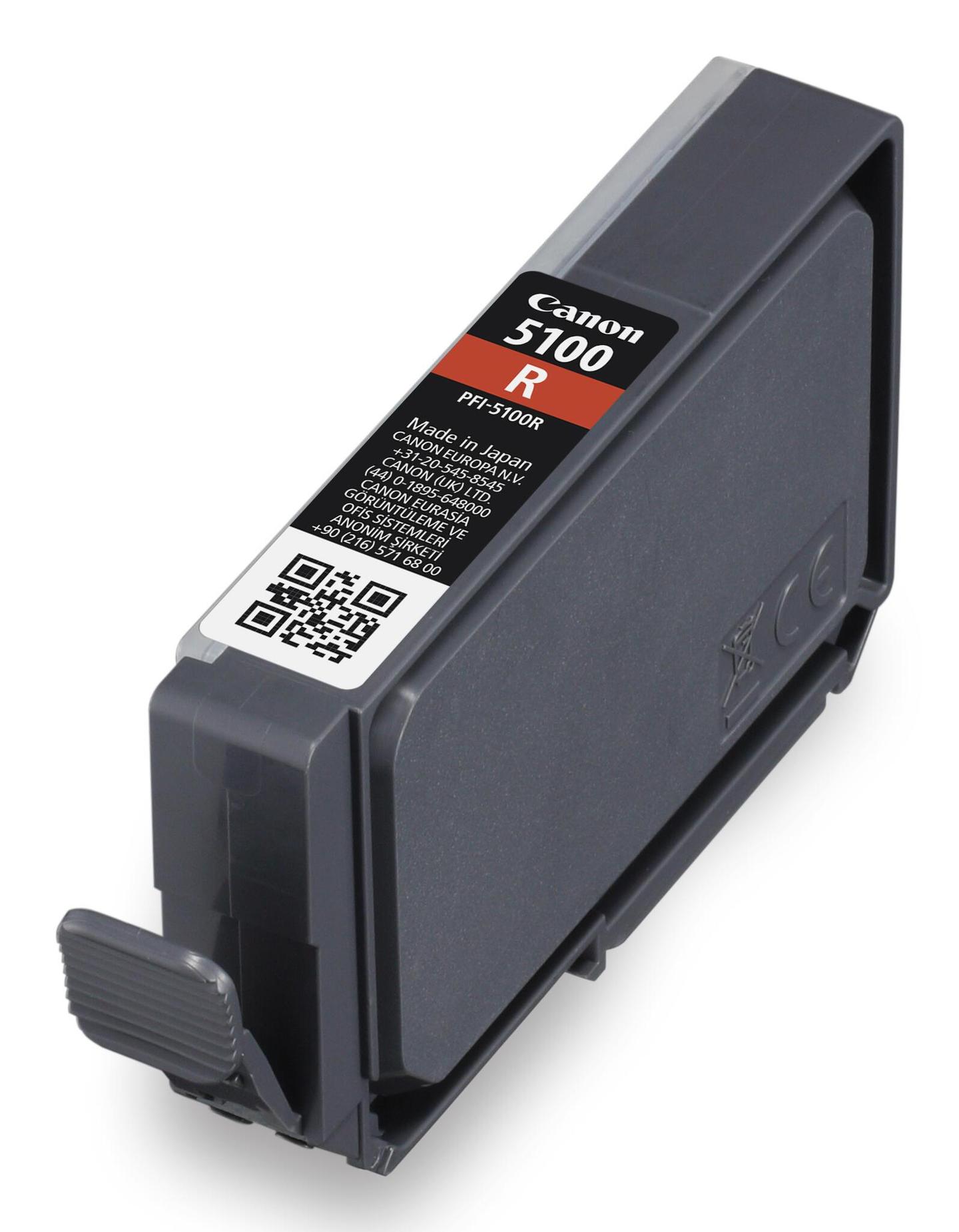 INK Canon PFI-5100R / 6958C001 / 14.4 ml / 870 faqe â Kuqe