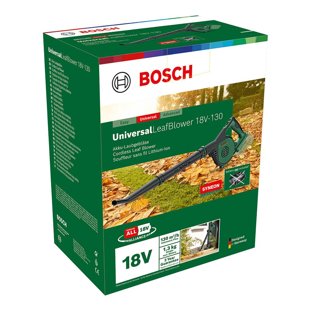 Fryrëse Gjethesh me Bateri Bosch UniversalLeafBlower 18V-130, 18V, 245km/h - Gjelbër - 4
