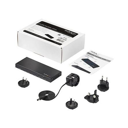 Splitter HDMI StarTech.com ST124HD202, 1 hyrje HDMI në 4 dalje HDMI, HDMI 2.0, 4K 60Hz, HDR, Audio 7.1 - Zezë - 6