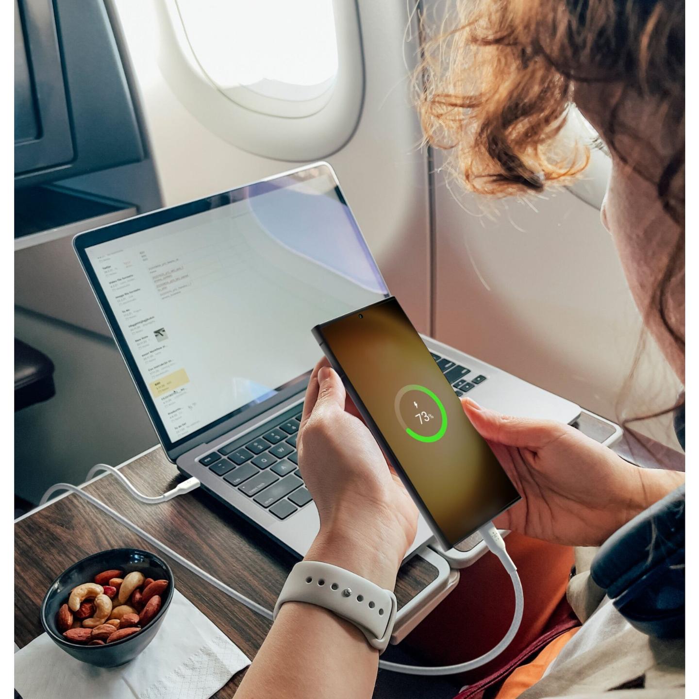 Kabllo USB Belkin CAB004BT1MWH2PK, USB-C në USB-C, 1m, USB 2.0, 60W, Paketim me 2 Copë – Bardhë - 3