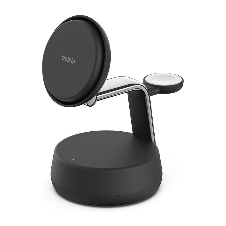 Karikues Pa Kabllo Belkin UltraCharge Pro WIZ040KQCH / 3 në 1 / Qi2 25W / USB-C / Me Adapter 45W - Antracit - 2