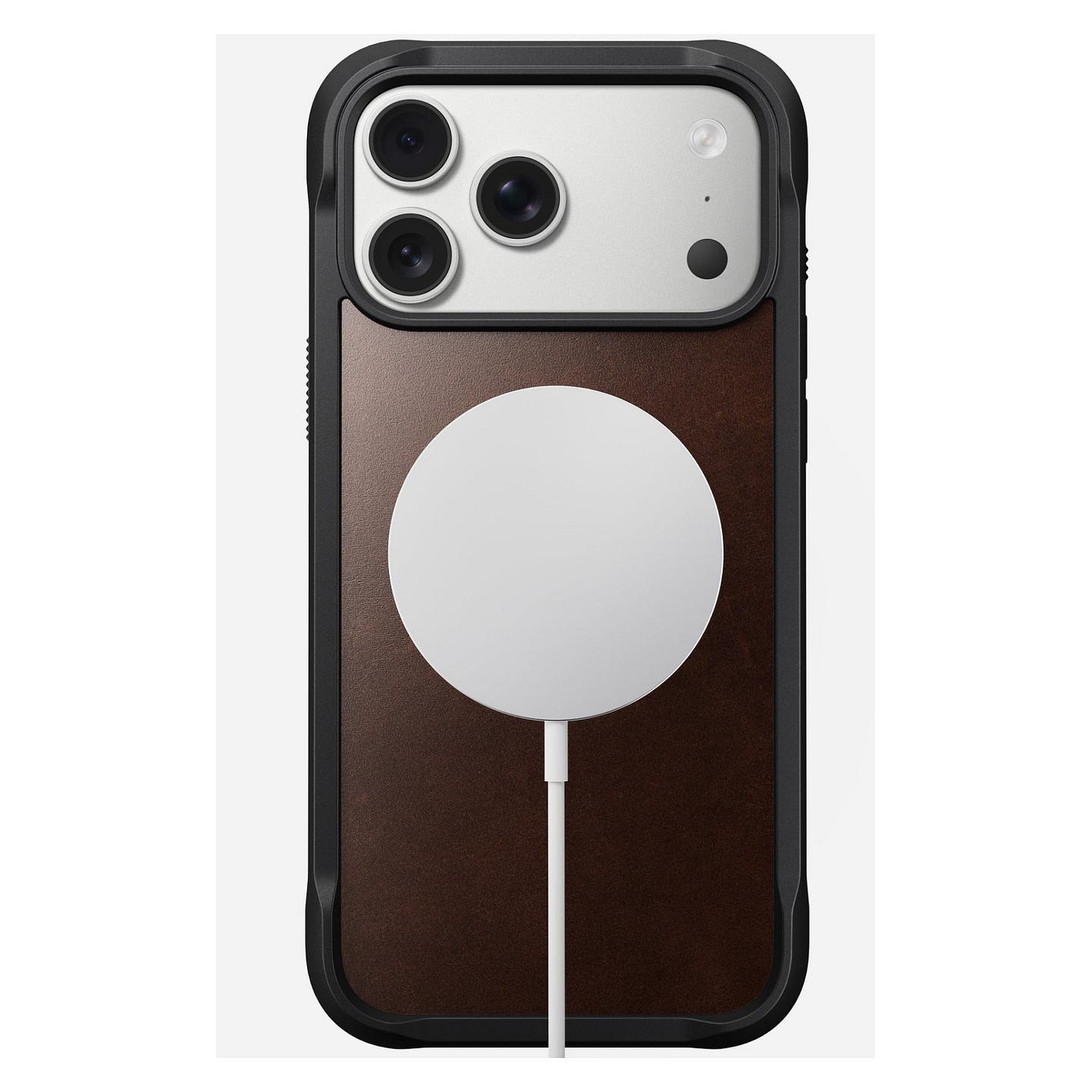 Aksesorë për telefon Nomad / Rugged Leather Case / Apple iPhone 17 Pro Max - Kafe - 3