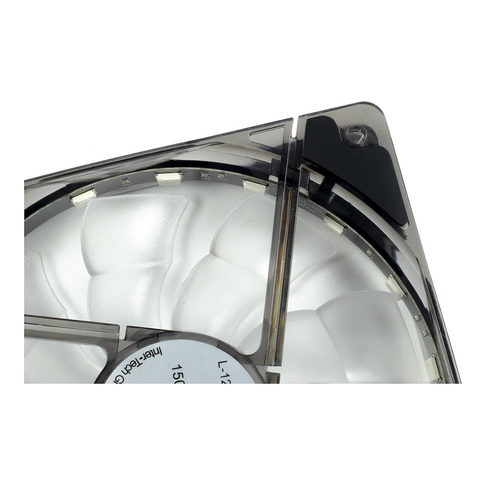 Ftohës për Kasë Inter-Tech Argus L-12025 Aura RGB / 120mm / 25mm / 1500 RPM / PWM / 59.46 m³/h / 18 LED / RGB – Zezë - 9