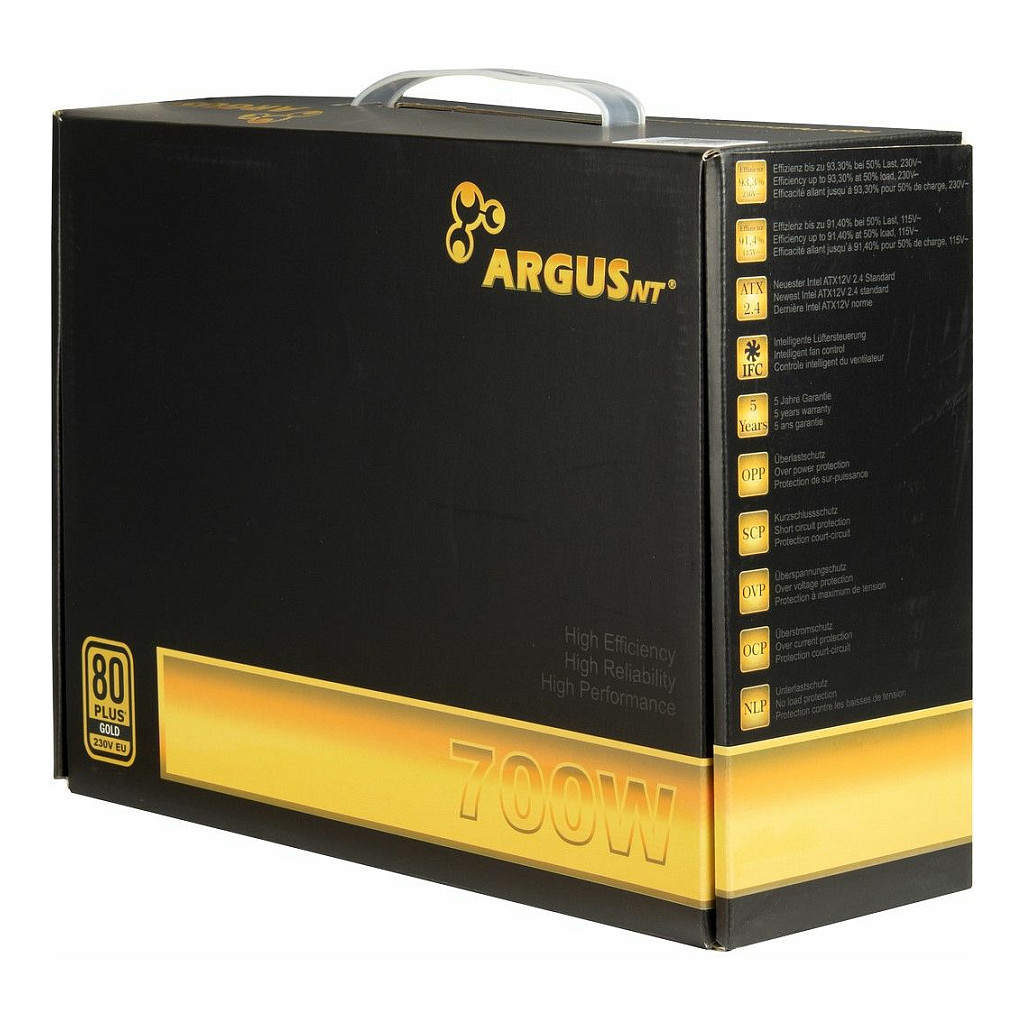 Furnizues Energjie Inter-Tech ArgusNT GPS-700 / 700W / ATX / 80 PLUS Gold / Non Modular – Zezë - 5