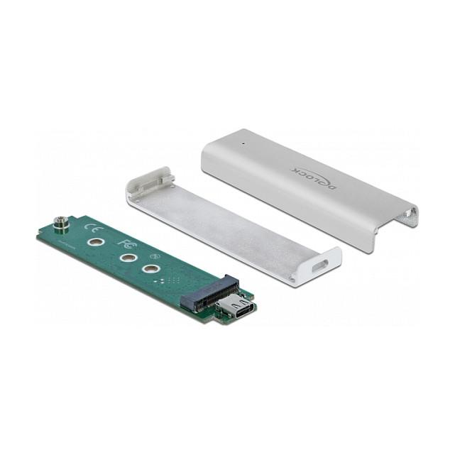 Këllëf për SSD Delock 42634, M.2 NVMe PCIe, USB-C 3.2 Gen 2, 10Gbps, Realtek RTL9210 - Argjend - 2