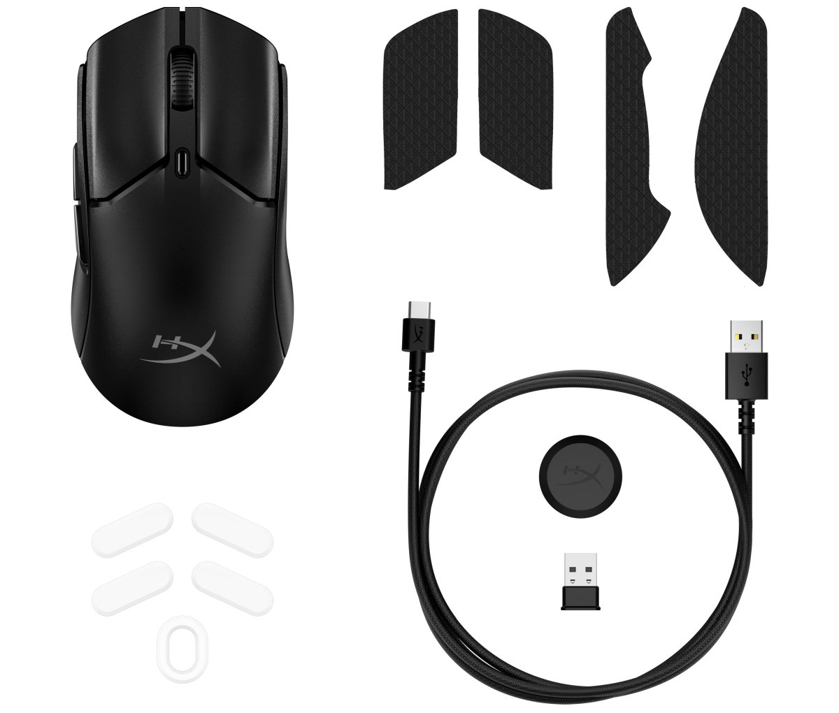Maus Gaming HyperX Pulsefire Haste 2 Mini / Wireless / 26.000 DPI / 1.000 Hz / 6 Butona / 2.4GHz + Bluetooth / USB-C – Zezë - 6