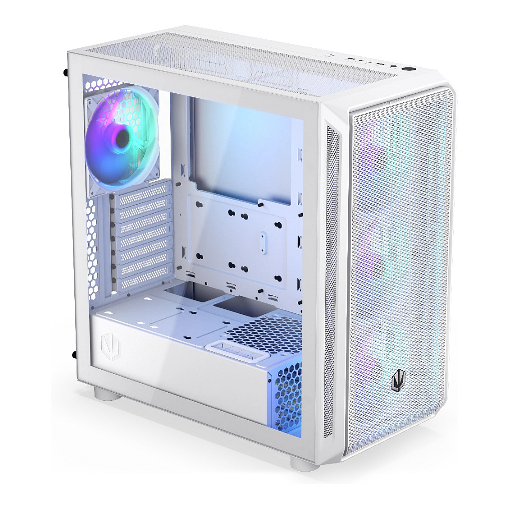 Kasë PC ENDORFY Arx 700 White ARGB / Mid Tower / ATX / 3x 140mm Front + 1x 140mm Rear Fan / ARGB / Mesh - Bardhë - 5