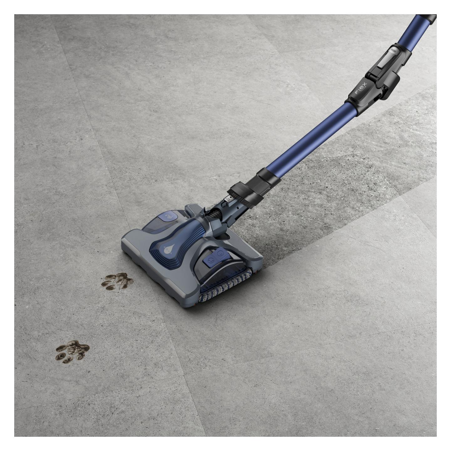 Fshesë Elektrike Rowenta X-Force Flex 12.60 Aqua RH98C0, 150AW, 25.2V, 0.9L, 45min, Pastrim i Thatë dhe i Lagësht, 2-në-1 - Blu, Zezë - 4