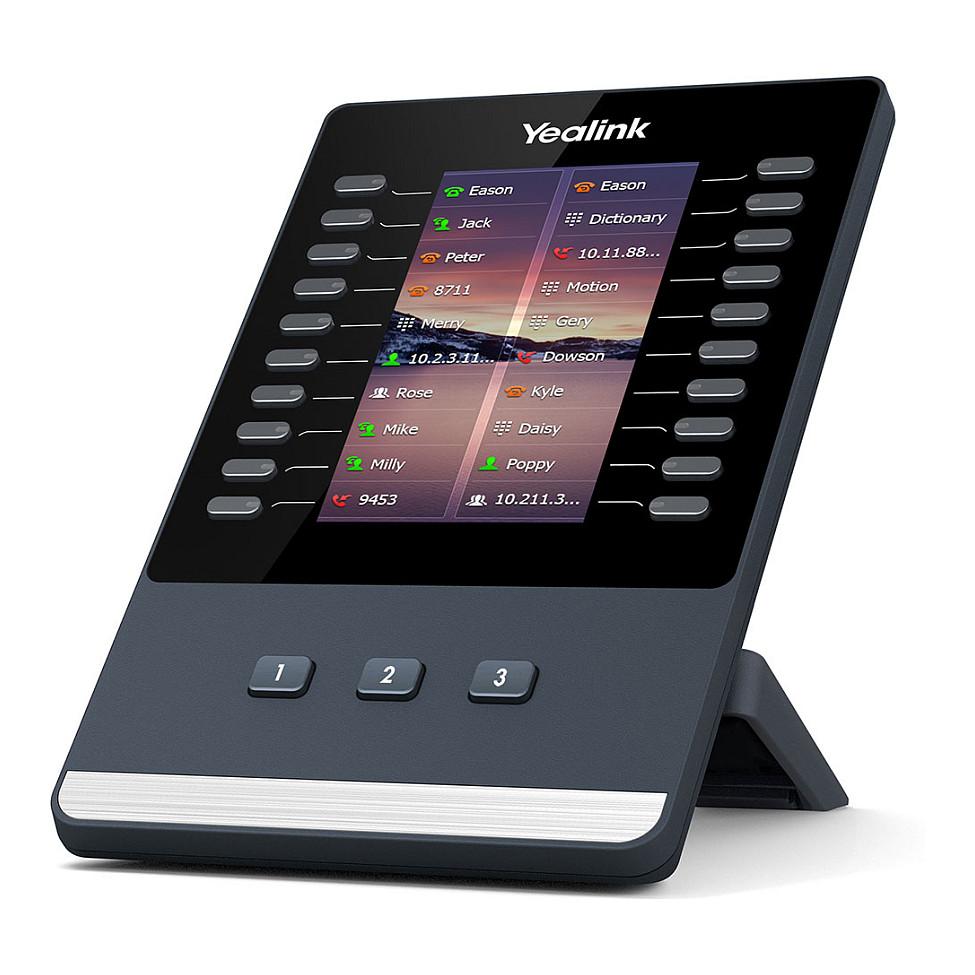 Modul Zgjerimi për Telefon VoIP Yealink EXP43, ekran 4.3" me ngjyra, 60 funksione të programueshme - Zezë/Hiri