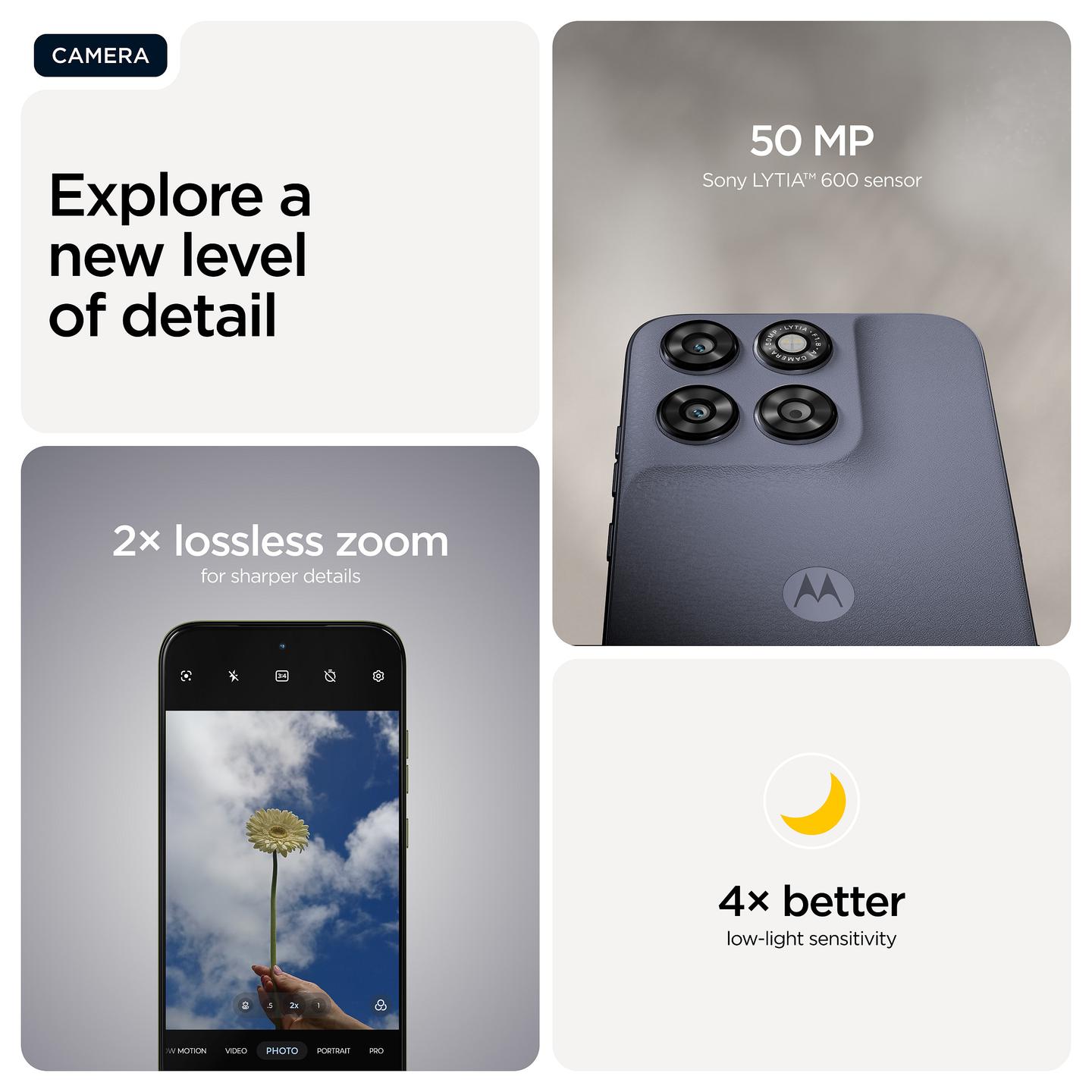 Telefon Motorola moto g67 / 4GB / 256GB / 5G / Hybrid Dual SIM - Gri - 2