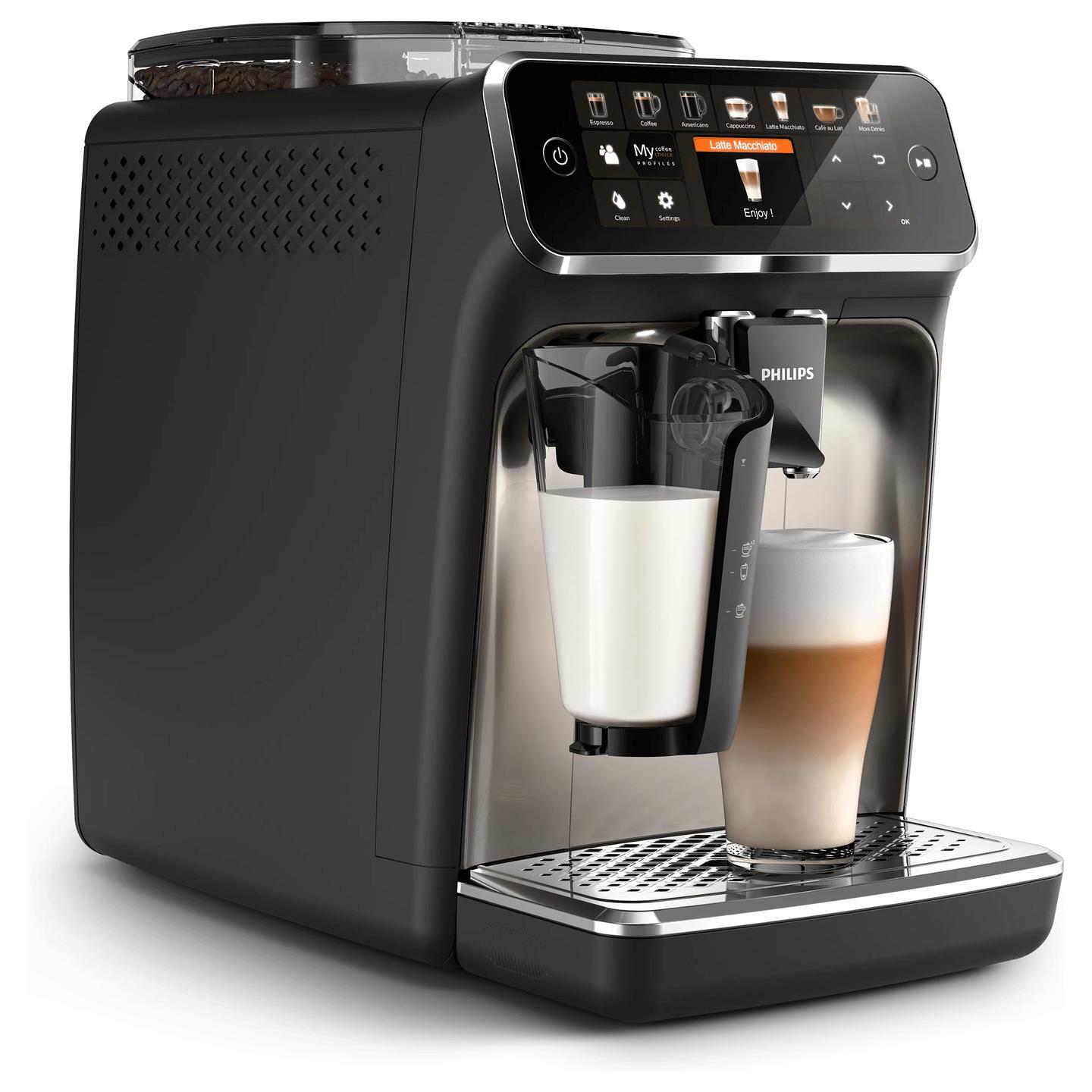Aparat për Kafe Philips 5400 Series EP5447/90, 1500 W, 15 Bar, LatteGo, 1.8 L – Zezë/Argjend - 2