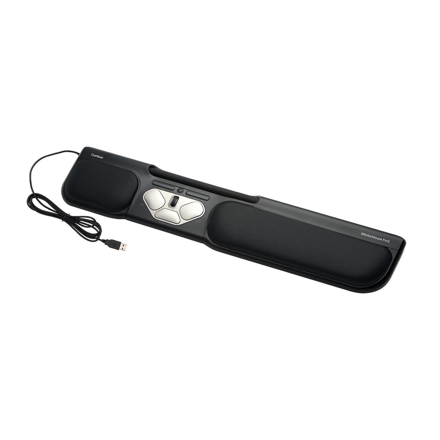 Maus me kabllo Contour Design RollerMouse Pro3 / 2400 DPI / USB-C / 8 Butona - Zezë - 3