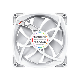 Ftohës për Kasë Montech AX140 / 140mm / 600-1600 RPM / ARGB / PWM – Bardhë - 5
