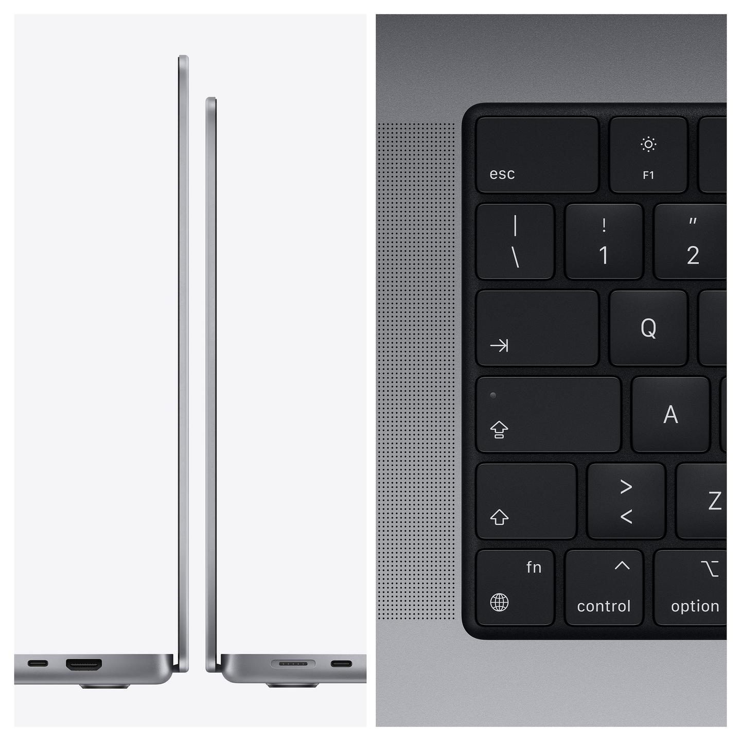 MacBook Pro M1 14.2" / 8 CPU / 14 GPU / 16GB / 512GB / DE - Silver - 5
