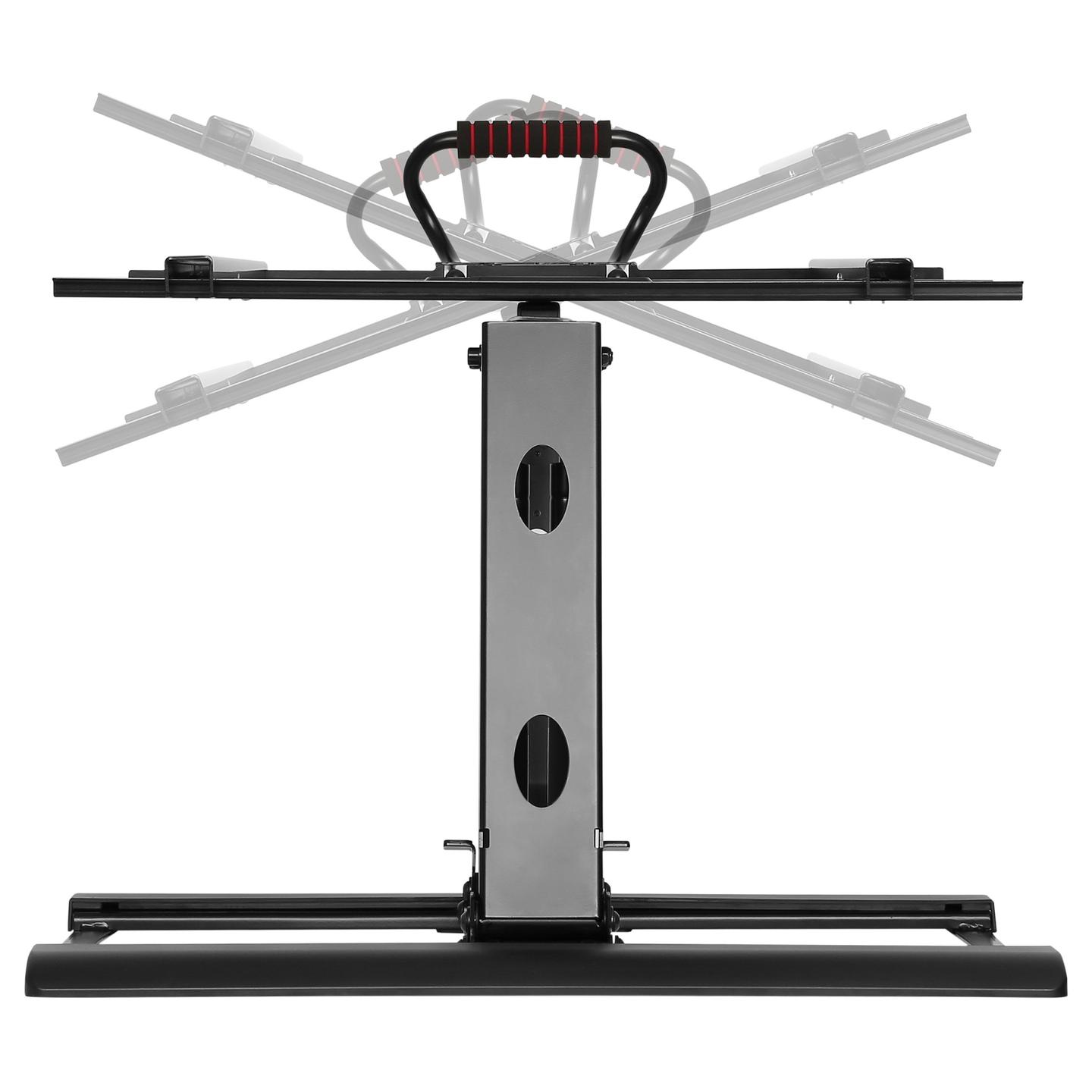 Mbajtëse Muri për TV Equip 650326 / 43"-70" / 35kg / Pull-Down / Tilt -5° deri -12° / Swivel ±30° - Zezë - 4