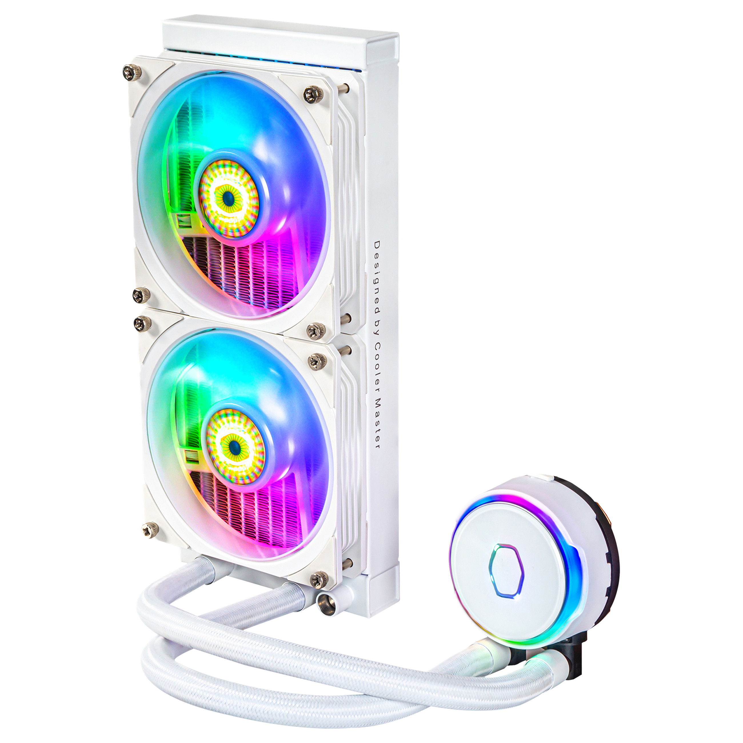 Ftohës për Procesor Cooler Master MasterLiquid PL240 Flux White Edition / 240mm / AIO / ARGB - Bardhë - 4