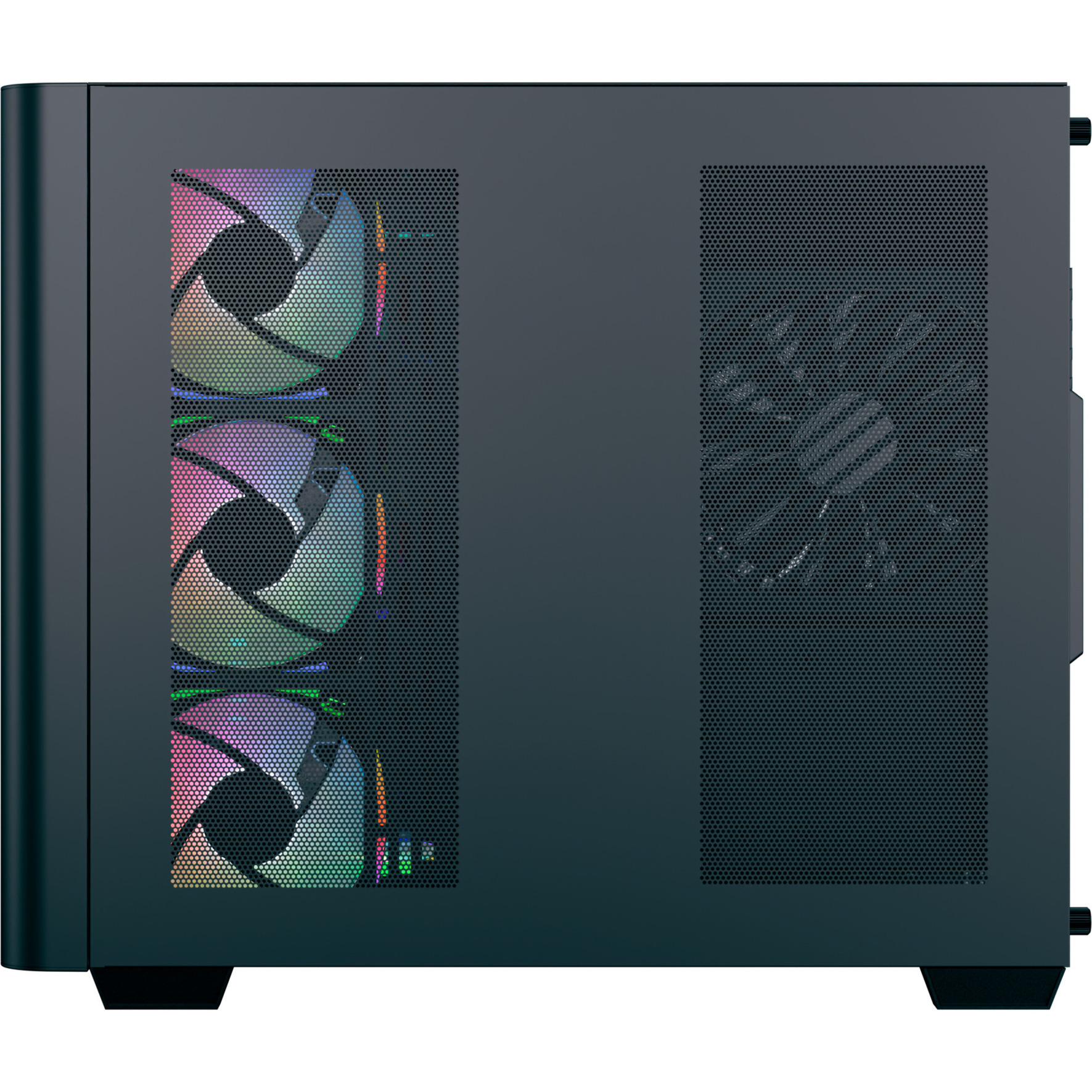 Kasë PC Aerocool P500C Evo / Mid Tower / ATX / 10x Fan Support / Tempered Glass / 360mm Radiator / ARGB - Zezë - 3