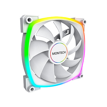 Ftohës për Kasë Montech AX140 / 140mm / 600-1600 RPM / ARGB / PWM – Bardhë