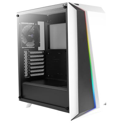 Kasë PC Aerocool Cylon Pro / Mid Tower / ATX / 3x 120mm + 3x 140mm Fan Support / Tempered Glass / 240mm Radiator - Bardhë - 2