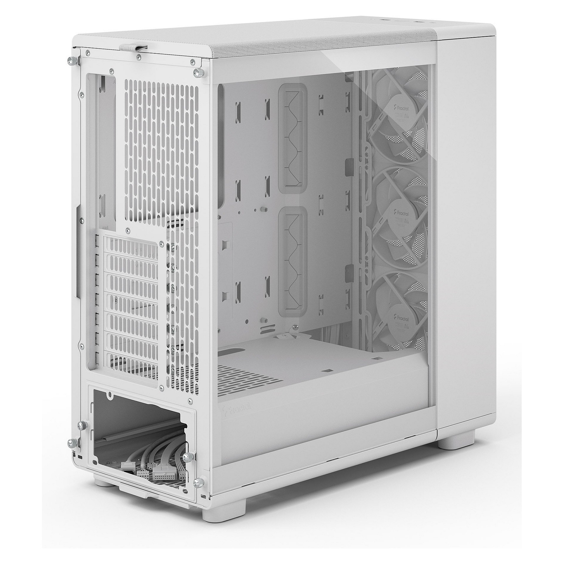 Kasë PC Fractal Design Epoch White TG Clear Tint / Midi Tower / 3x 120mm Fan / ATX / SSD 2.5" - Bardhë - 11