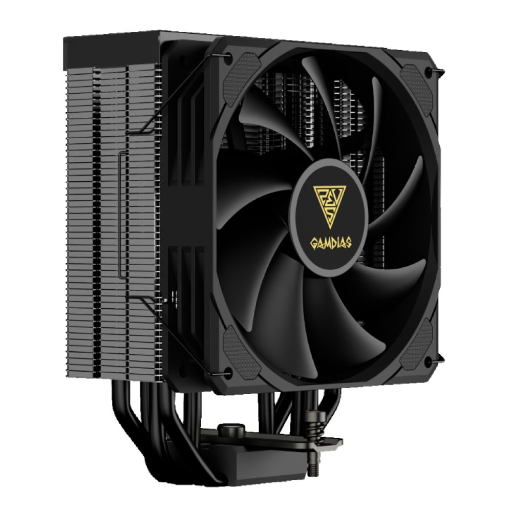 Ftohës për Procesor Gamdias BOREAS M2-51D / 120mm / 5 Heat Pipes / ARGB / Ekran Dixhital / PWM - Zezë - 2