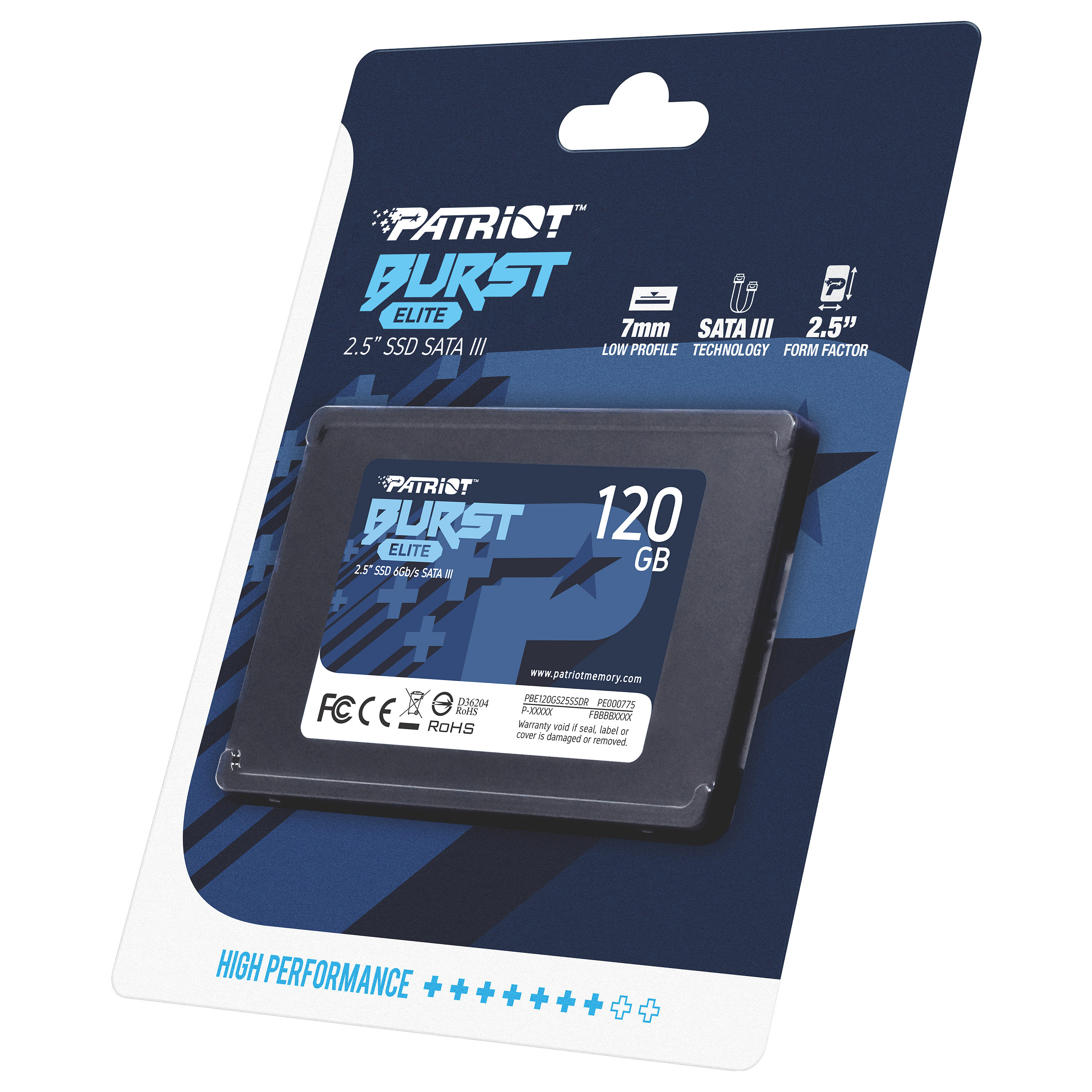 SSD e Brendshme Patriot Memory Burst Elite / 120GB / 2.5" / Serial ATA III 6 Gb/s - 8
