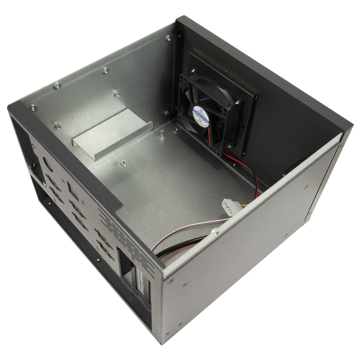 Kasë Inter-Tech IPC S31B, Mini-ITX, Mini-Tower, 1x 80mm Fan, 2x USB 2.0 - Zezë - 5