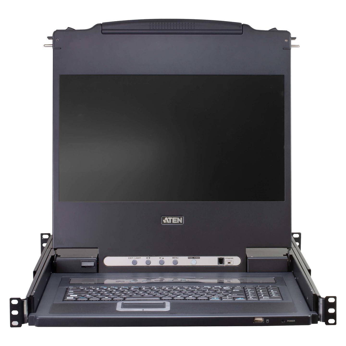 KVM Switch ATEN CL5708MW, 8 Porta VGA, Ekran LCD 17.3" Full HD, Tastierë dhe Touchpad të Integruar, USB dhe PS/2, Rackmount 1U - Zezë - 4