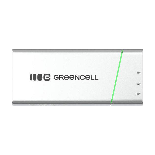 Powerbank Green Cell PowerPlay Pro / 20.800mAh / USB-C 65W PD / USB-C 18W / USB-A 18W / LED – Silver - 5