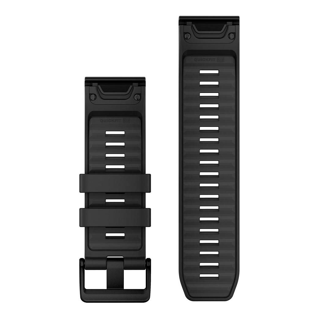 Rrip për Orë Garmin QuickFit / 26mm / Silikon - Zezë - 2