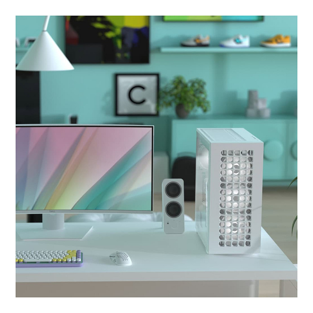 Kasë PC Aerocool D502A / Midi Tower / ATX / 3x 120mm ARGB Front Fan + 1x 120mm ARGB Rear Fan / 2.5"/3.5" HDD / Tempered Glass / USB-C - Zezë - 9