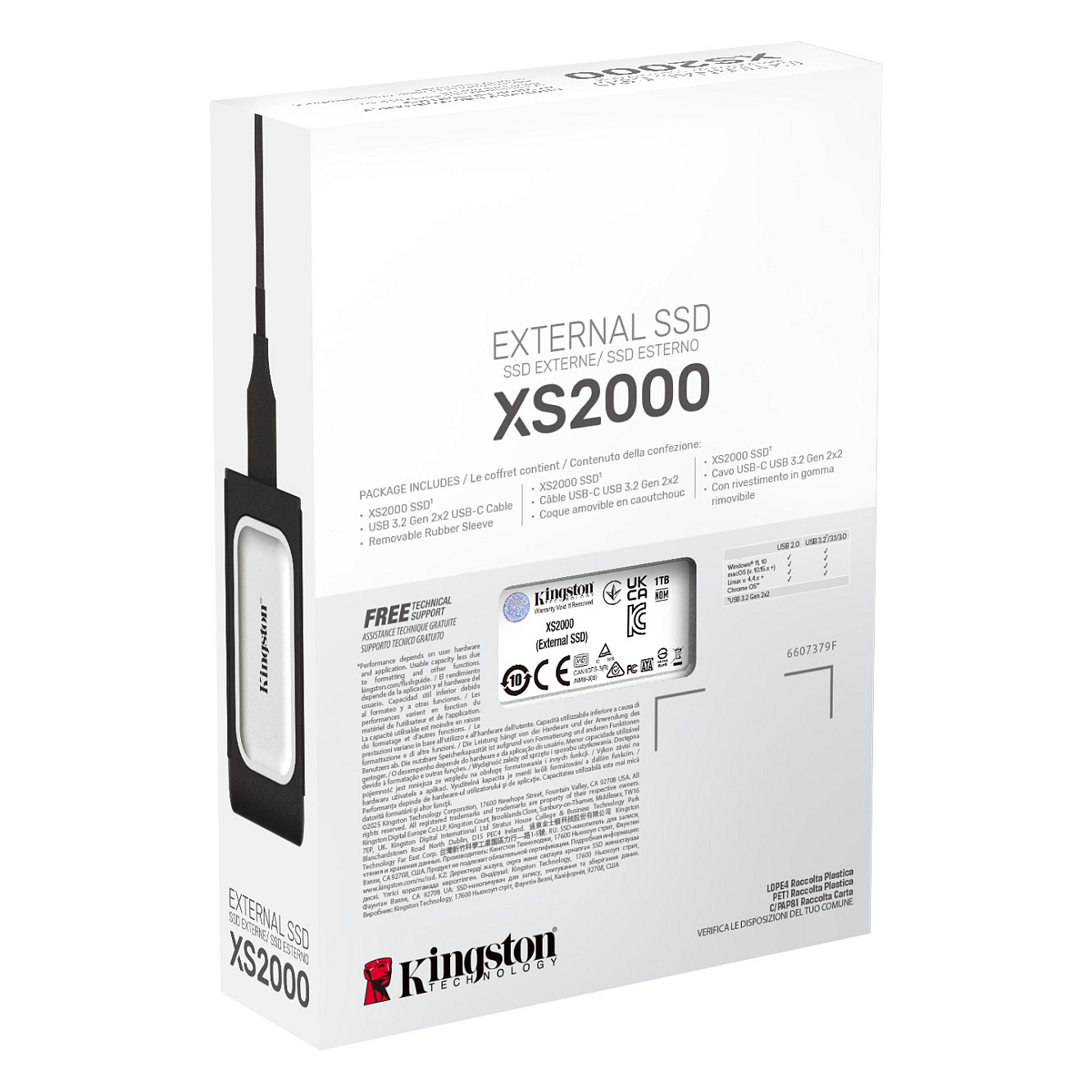 SSD e Jashtme Kingston Technology XS2000 / 1TB / USB Type-C - 7