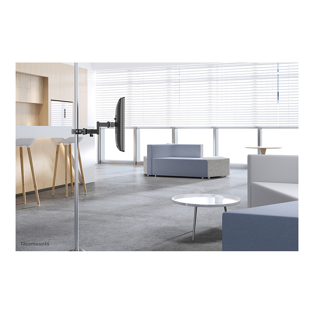 Mbajtëse për TV Neomounts FL40-450BL11 / 17"-32" / 8kg / VESA 75x75-100x100 / Për Shtyllë / Full Motion - Zezë - 16